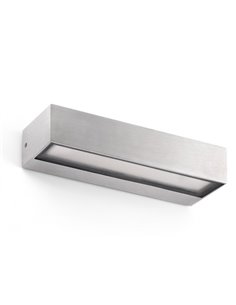 Toluca outdoor wall light - Faro - Wall light LED 3000K, Satin finish aluminium, 22 cm 2