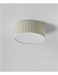 Simplicity ceiling light - Massmi - Pleated lampshade, Round lamp in 4 sizes