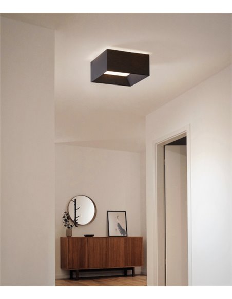 Volum Translucent ceiling light - Massmi - Square lamp, 3 sizes, translucent cotton fabric shade
