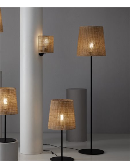 Kanatan floor lamp - Massmi - Gratting shade, Height: 130 cm, 1xE27