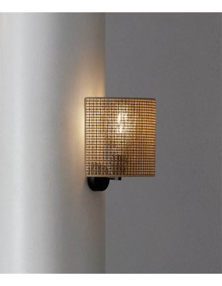Kanatan wall light - Massmi - Gratting shade, 1xE27