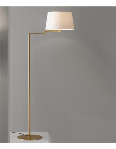 Gira floor lamp - Massmi - Elegant living room lamp, Adjustable translucent cotton lampshade, Height: 133 cm