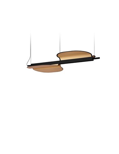 Omma pendant light - LZF - Light with wooden leaves, Available in 3 sizes, Dimmable LED