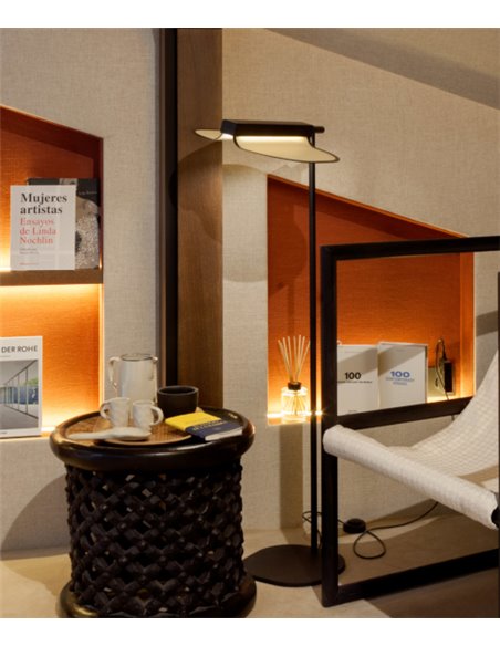 Omma floor lamp - LZF - Wooden+metal lamp, Available in various colours, LED 3000K dimmable, Height: 114 cm