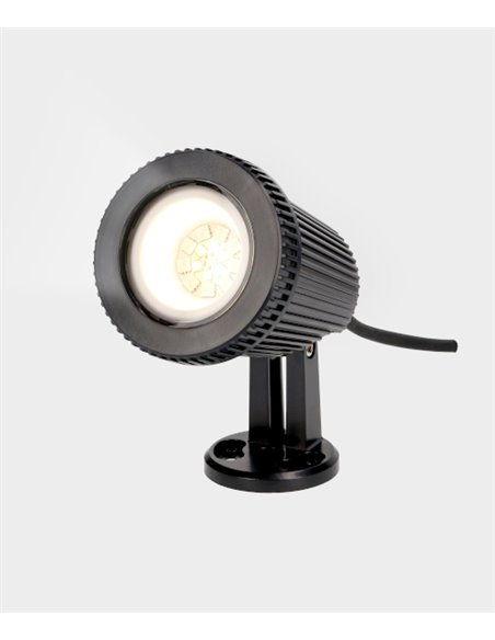 Neo Smart outdoor spotlight - FORLIGHT - Black outdoor lamp, Smart dimmable RGB LED RGB Light