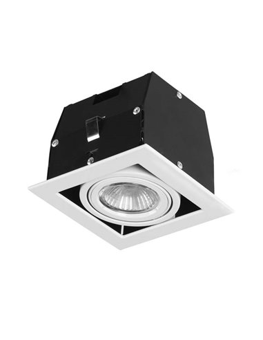 Cardan recessed ceiling light - FORLIGHT - GU10 lamp, Available with 1 or 2 spotlights