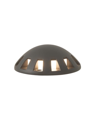 Up outdoor floor lamp - FORLIGHT - Anthracite aluminium, LED 3000K, Diameter: 15 cm