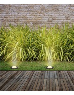Tidian outdoor floor lamp - FORLIGHT - Black spotlight E27, Suitable for saline environments, Diameter: 17,2 cm