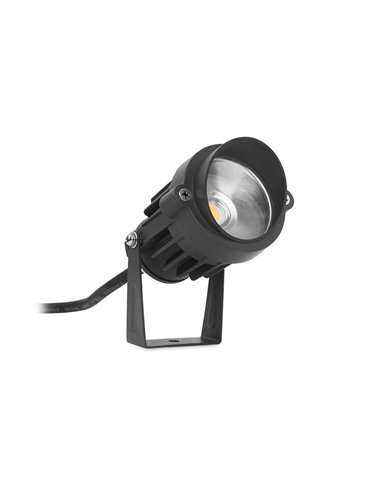Minimal outdoor stake light - FORLIGHT - Black modern spotlight, LED 3000K or 4000K