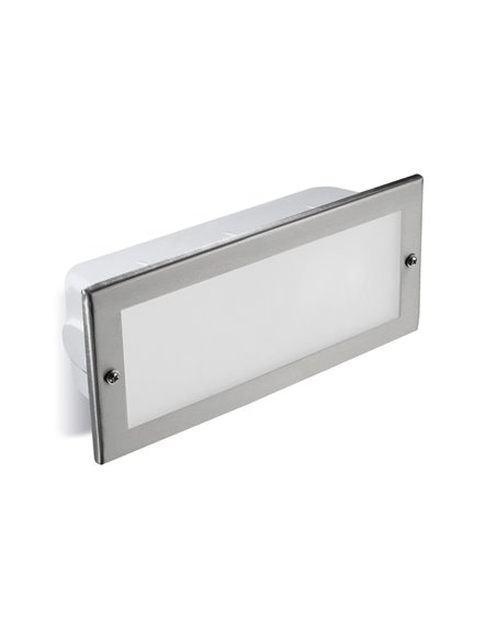 Tamesis outdoor recessed light - FORLIGHT - Aluminium wall light, E27 IP44, Cover included