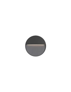 Nod outdoor wall light - FORLIGHT - Modern round aluminium wall light, LED 3000K 210 lm, Diameter: 11 cm