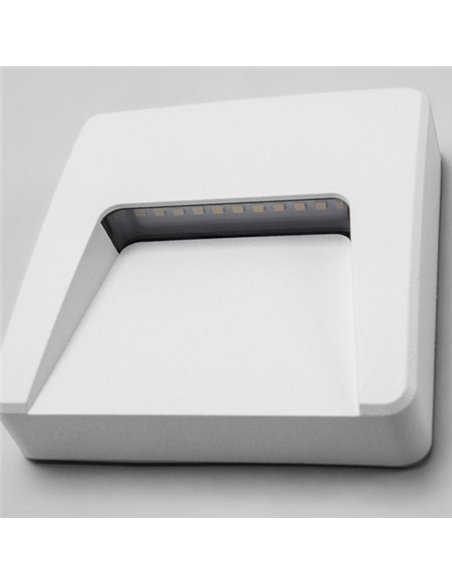 Grove outdoor wall light - FORLIGHT - Modern wall light with 3 coloured covers included, LED 4000K 300 lm, Dimensions: 12 cm