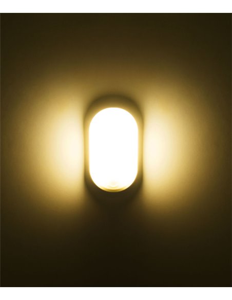 Moo outdoor wall light - FORLIGHT - White wall light, dimmable LED 3000K/4000K/6000K, Height: 21 cm