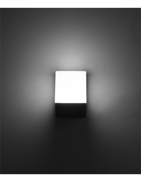 Opalo outdoor wall light - FORLIGHT - Black finish, LED 3000K 9,4W 975 lm