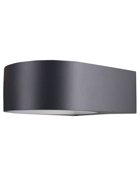 Mayor outdoor wall light - FORLIGHT - Aluminium lamp in grey and anthracite, E27 15W IP44