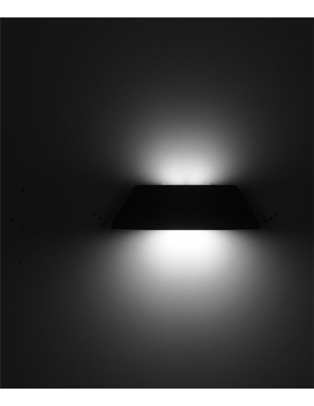 Courbe outdoor wall light - FORLIGHT - Anthracite lamp, LED 3000K 960 lm, Length: 23,6 cm
