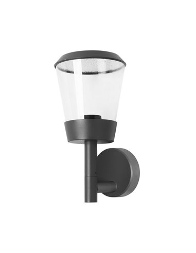 Elaine outdoor wall light - FORLIGHT - Anthracite lamp, E27 IP54, suitable for saline environments