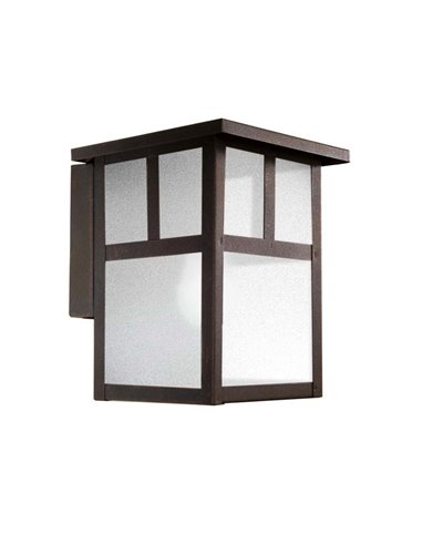 Osaka outdoor wall light - FORLIGHT - Steel vintage lamp in rust brown finish, E27 IP23