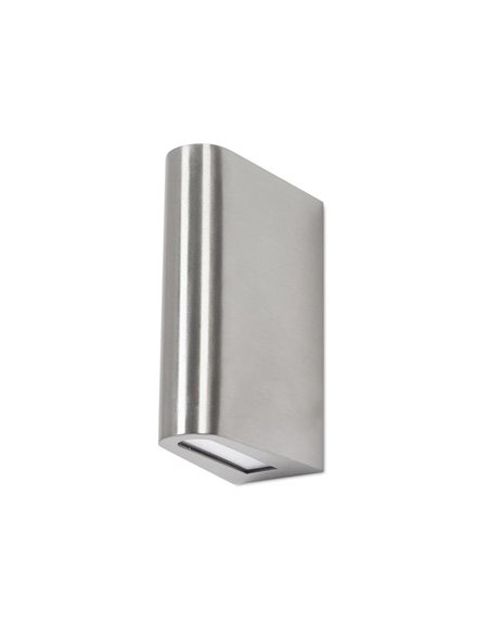 Elix outdoor wall light - FORLIGHT - Stainless steel minimalist wall light, LED 3000K 600 lm IP44, Height: 16 cm