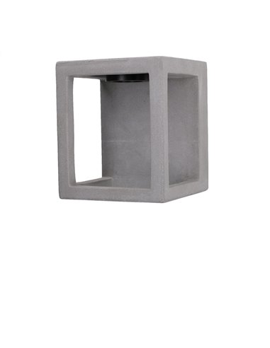 Outdoor wall light Box - FORLIGHT - Cement lamp, LED 4000K 380 lm, Height: 20 cm