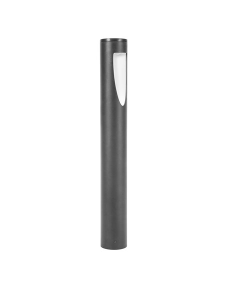 Brit outdoor bollard - FORLIGHT - Anthracite aluminium light, LED 3000K 855 lm, Height: 50 cm, Suitable for saline environments