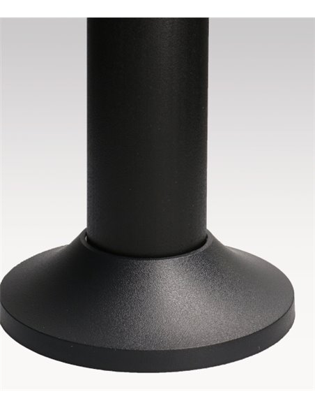 Yika outdoor bollard - FORLIGHT - Modern black lamp, LED 3000K 7,9W IP44, Height: 52 cm