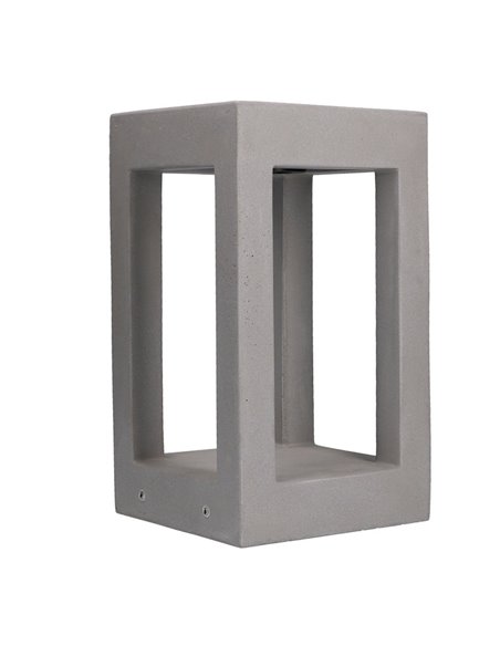 Box outdoor bollard - FORLIGHT - Cement lamp, Available in 2 sizes: 35 / 70 cm, LED 4000K 580 lm