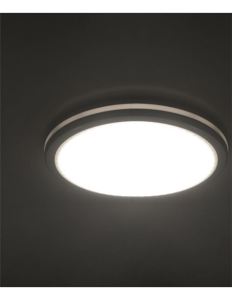 Scal outdoor ceiling light - FORLIGHT - Ceiling light available in 3 sizes, White finish, LED dimmable light colour