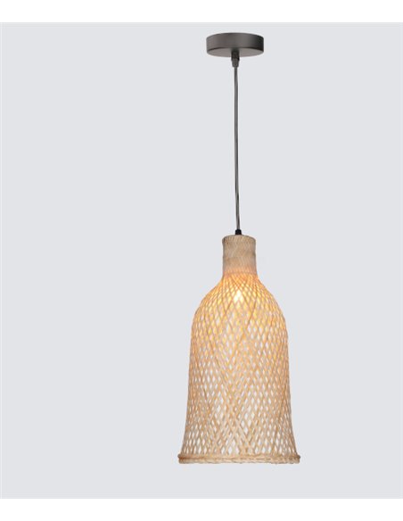 Riba pendant light - FORLIGHT - Wooden lamp, Height adjustable, Diameter: 21 cm