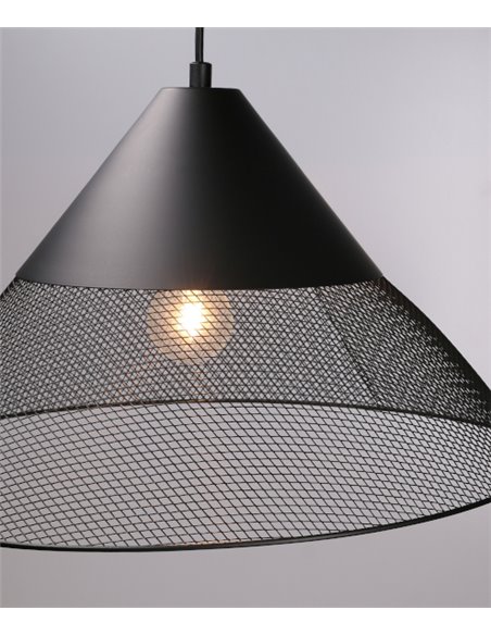 Maya pendant light - FORLIGHT - Black ceiling light, height adjustable, E27