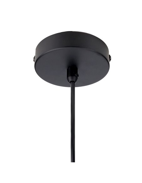 Kea pendant light - FORLIGHT - Black glass lamp, Adjustable height, Diameter: 20 cm