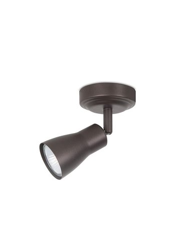 Safran ceiling spotlight - FORLIGHT - Lamp with 1-2-3 lights, Steel, brown finish