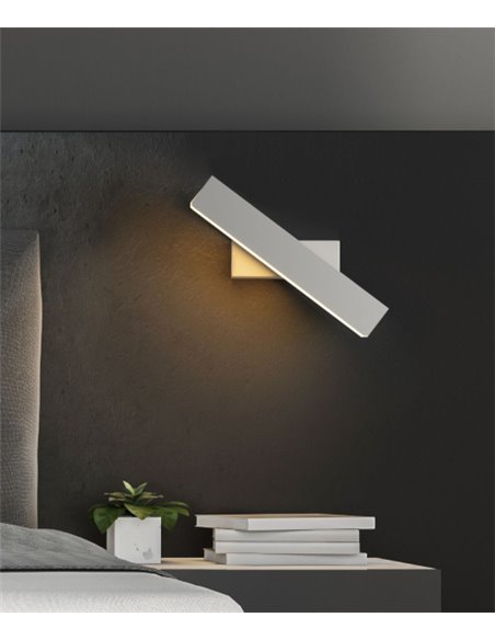 Ander wall light - FORLIGHT - Lamp with white adjustable lampshade, LED 3000K 720 lm