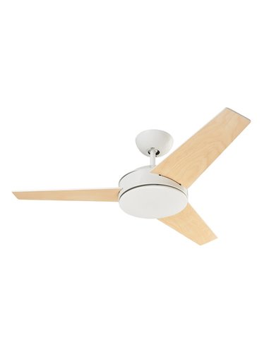 Windy ceiling fan with/without light - FORLIGHT - 3 wooden blades, Reverse function, 3 speeds