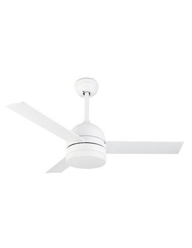 Inca ceiling fan with light - FORLIGHT - White fan with 3 speeds, Reverse function