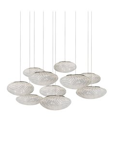 Tati 10 pendant light - a-emotional light - Composition of 10 lamps, striking design