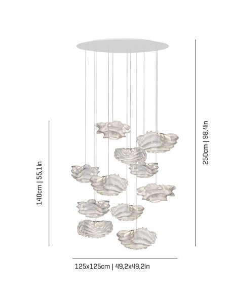 Lámpara colgante composiciones Nevo 11 lámparas