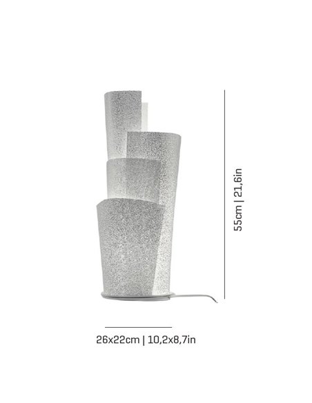 Blossom table lamp - a-emotional light - Stainless steel design light, Height: 55 cm
