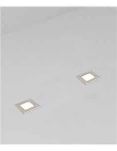 Lámpara cuadrada empotrable de suelo disponible en dos temperaturas de color – Led-18 – Faro 2