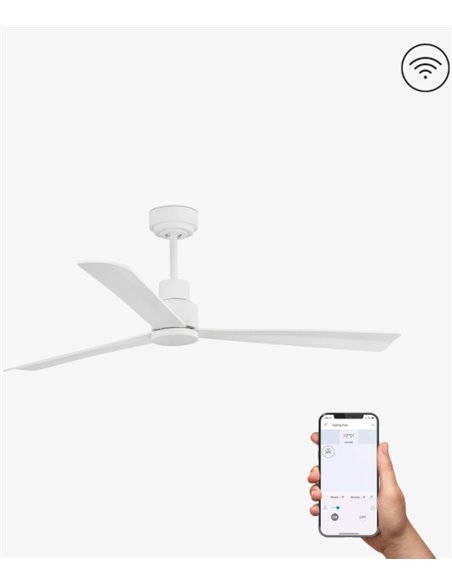 Nassau SMART white ceiling fan – Faro - Remote control + Alexa/Google/Siri, DC motor, 6 speeds