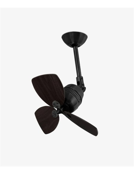Vedra dark brown ceiling fan – Faro – Wall control, vertical orientation, 4 speeds