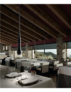 Slend 01 pendant light - Bover - Minimalist tubular designer lamp