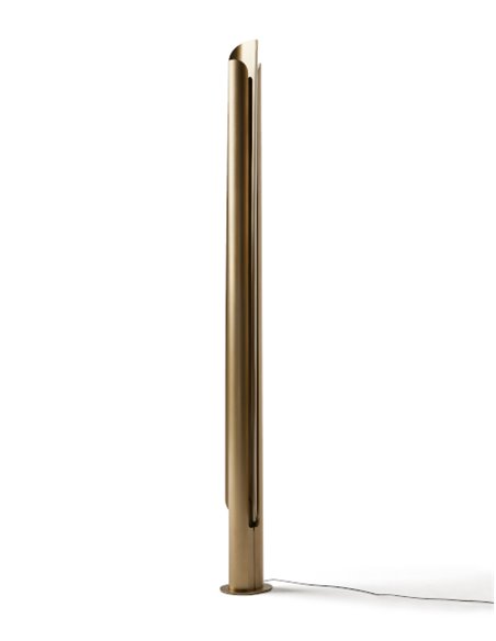 Stockholm floor lamp - Punt Mobles - Aluminium lampshade in 3 colours, LED dimmable 2700K, Height: 175 cm