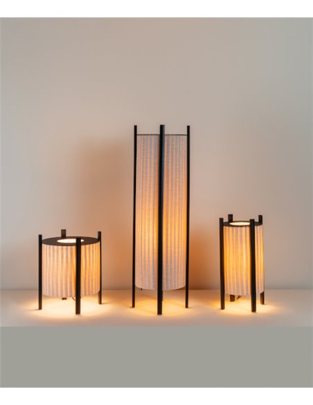 Rol floor lamp - Milano - Outdoor lamp IP54, Varnished iroko wood, 3 sizes