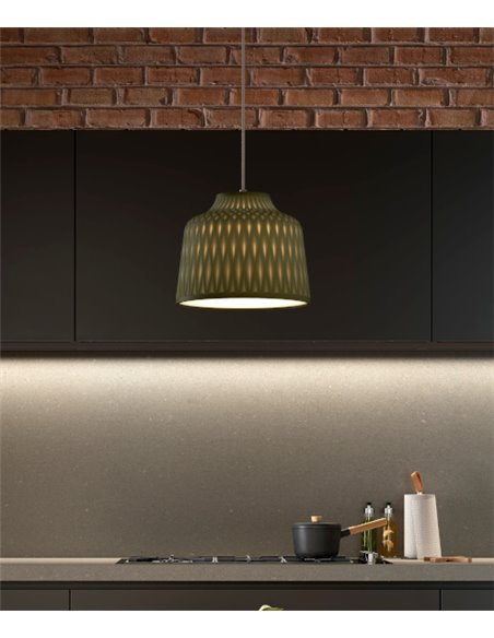 Soft pendant light - Bover - Decorative silicone light, Available in 3 different finishes, Diameter: 30 cm