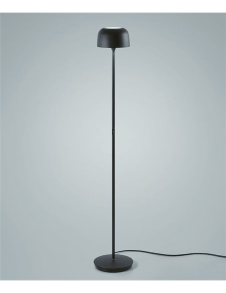 Bol floor lamp - Bover - Aluminium black, LED 1200 lm 2700K, Height: 130 cm