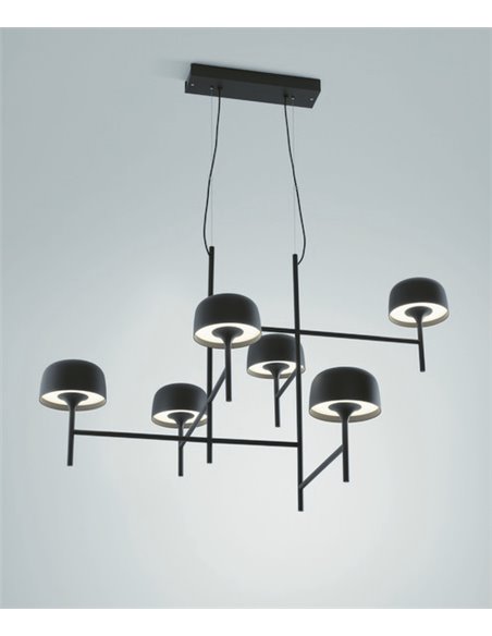 Bol pendant light - Bover - Decorative with 6 lights, LED Dimmable TRIAC