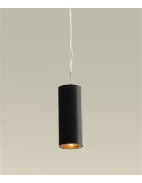Pipe pendant light - LedsC4 - Minimalist light in 3 colours and 2 sizes, 1xGU10