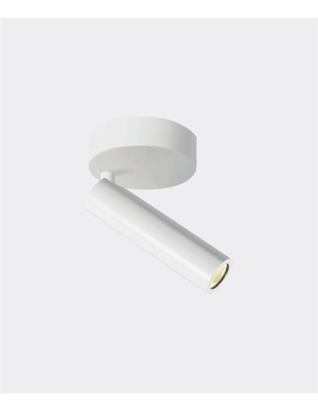 Stylus ceiling spotlight - LedsC4 - Light with adjustable spotlight, LED 3000K, Available in white and black