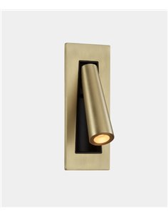 Gamma SR recessed wall light - LedsC4 - LED reading light 2700K, Available in 4 colours, Adjustable spotlight 2